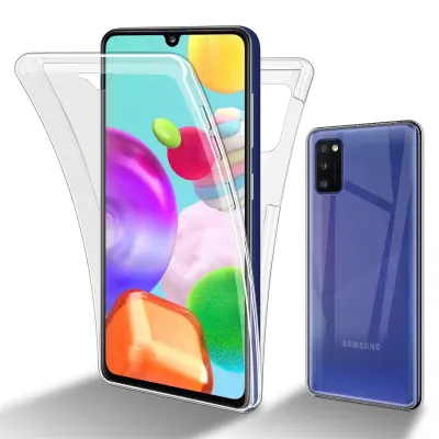 CADORABO Samsung v prozorni - 360 -° zaščitni pokrov celotnega telesa - zaščita pred sprednjim in hrbtom, vsestransko zaščito z zaščitnikom zaslona
