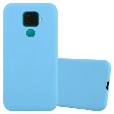 Cadorabo Case, združljiv s Huawei v Candy Blue - Zaščitni pokrov, narejen iz fleksibilnega silikona TPU