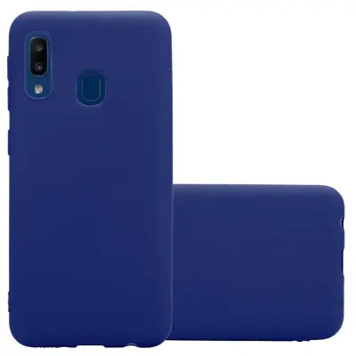 Cadorabo Case, združljiv s Samsungom v Candy Tarmno Blue - zaščitna prevleka iz fleksibilnega silikona TPU