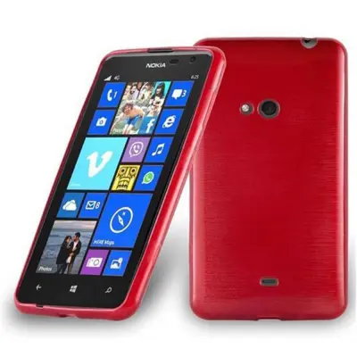 CADORABO Ohišje, združljiv z Nokia v rdeči barvi, narejen iz fleksibilnega silikona TPU v brušenem dizajnu