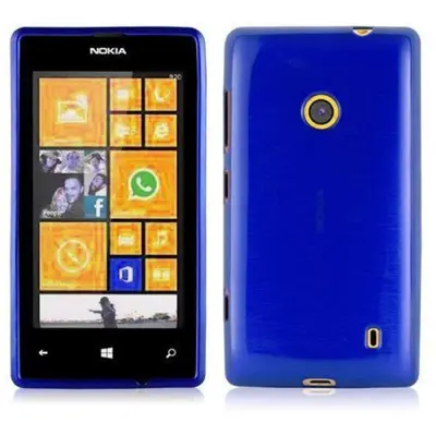 CADORABO Ohišje, združljiv z Nokia v modrem - zaščitnem pokrovu, narejen iz fleksibilnega silikona TPU v brušenem dizajnu