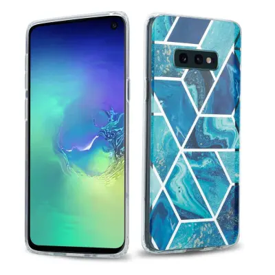 CADORABO CARE, združljiv s Samsungom v marmorju Blue Wave št. 13 - Zaščitni pokrov iz silikona TPU z vzorcem mozaika
