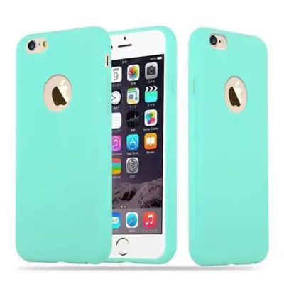 CADORABO Ohišje, združljiv z Apple v Candy Blue - Zaščitni pokrov iz fleksibilnega silikona TPU