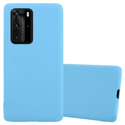 Cadorabo Case, združljiv s Huawei v Candy Blue - Zaščitni pokrov, narejen iz fleksibilnega silikona TPU