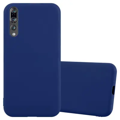 Cadorabo Case, združljiv s Huawei v Candy Tarmno Blue - zaščitna prevleka iz fleksibilnega silikona TPU