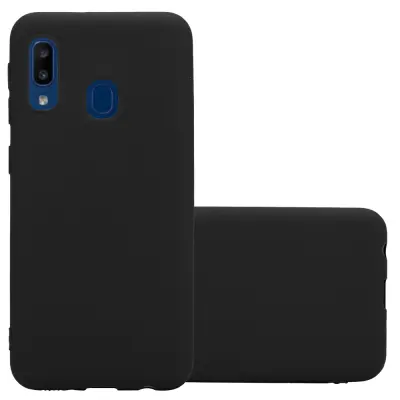 CADORABO Ohišje, združljiv s Samsungom v Candy Black - Zaščitni pokrov, narejen iz fleksibilnega silikona TPU