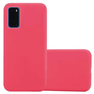 Cadorabo Case, združljiv s Samsungom v Candy Red - Zaščitni pokrov iz fleksibilnega silikona TPU