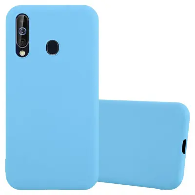 CADORABO Ohišje, združljiv s Samsungom v Candy Blue - Zaščitni pokrov iz fleksibilnega silikona TPU