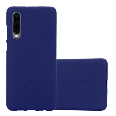 Cadorabo Case, združljiv s Huawei v Frost Tarmno Blue - zaščitni pokrov iz fleksibilnega silikona TPU