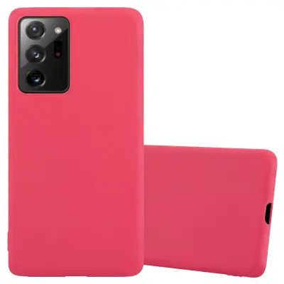 Cadorabo Case, združljiv s Samsungom v Candy Red - Zaščitni pokrov iz fleksibilnega silikona TPU