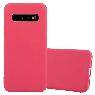 Cadorabo Case, združljiv s Samsungom v Candy Red - Zaščitni pokrov iz fleksibilnega silikona TPU