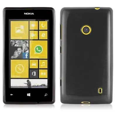 CADORABO Ohišje, združljiv z Nokia v črni barvi - zaščitni pokrov iz fleksibilnega silikona TPU v brušenem dizajnu