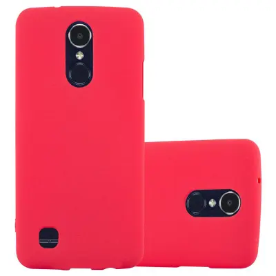 CADORABO Ohišje, združljiv z LG v Frost Red - Zaščitni pokrov iz fleksibilnega silikona TPU