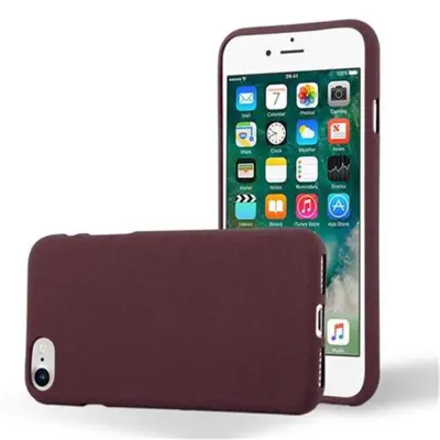 Cadorabo Case, združljiv z Apple in Frost Bordeaux Purple - zaščitni pokrov iz fleksibilnega silikona TPU
