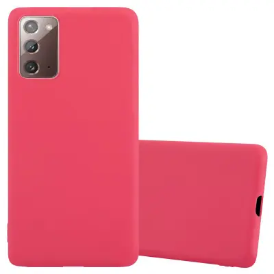 Cadorabo Case, združljiv s Samsungom v Candy Red - Zaščitni pokrov iz fleksibilnega silikona TPU