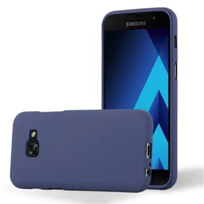 Cadorabo Case, združljiv s Samsungom v Frost Tarmno Blue - zaščitni pokrov iz fleksibilnega silikona TPU