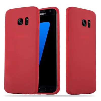 Cadorabo Case, združljiv s Samsungom v Candy Red - Zaščitni pokrov iz fleksibilnega silikona TPU