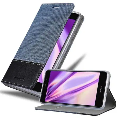 CADORABO Ohišje, združljiv s Huawei v temno modri črni barvi - zaščitni pokrov z magnetnim zapiranjem, stoječo funkcijo in režo za kartico