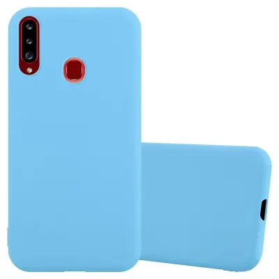 CADORABO Ohišje, združljiv s Samsungom v Candy Blue - Zaščitni pokrov iz fleksibilnega silikona TPU