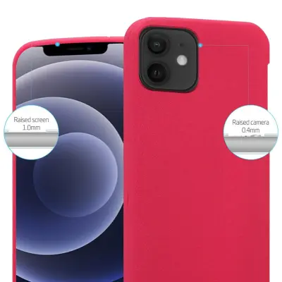 CADORABO Ohišje, združljiv z Apple v Frost Red - Zaščitni pokrov iz fleksibilnega silikona TPU