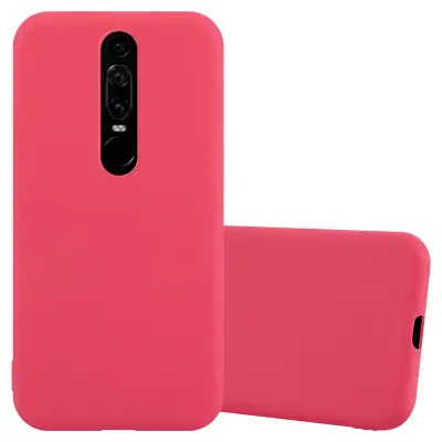 Cadorabo Case, združljiv s Huawei v Candy Red - Zaščitni pokrov, narejen iz fleksibilnega silikona TPU