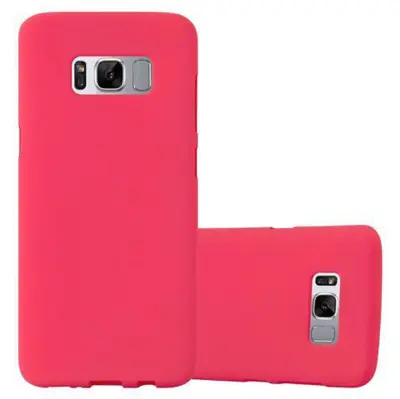 CADORABO Ohišje, združljiv s Samsungom v Frost Red - Zaščitni pokrov iz fleksibilnega silikona TPU