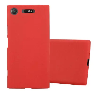 Cadorabo Case, združljiv s Sonyjem v Frost Red - Zaščitni pokrov iz fleksibilnega silikona TPU