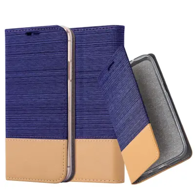 CADORABO Ohišje, združljiv z jabolkom v temno modro rjavi barvi - zaščitni pokrov z magnetnim zapiranjem, stoječo funkcijo in režo za kartico