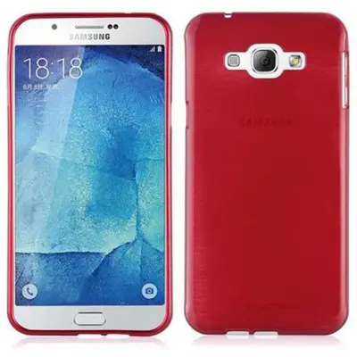 CADORABO Ohišje, združljiv s Samsungom v rdeči barvi, narejen iz fleksibilnega silikona TPU v brušenem dizajnu