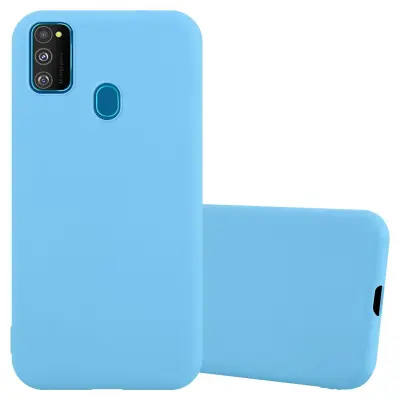 CADORABO Ohišje, združljiv s Samsungom v Candy Blue - Zaščitni pokrov iz fleksibilnega silikona TPU