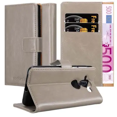 CADORABO primera, združljiv z Nokia v Capuccino Brown - zaščitni pokrov z magnetnim zapiranjem, stoječo funkcijo in režo za kartico