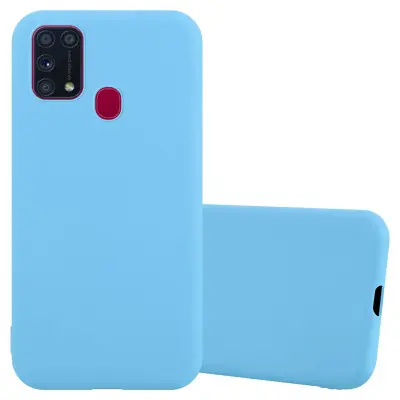 CADORABO Ohišje, združljiv s Samsungom v Candy Blue - Zaščitni pokrov iz fleksibilnega silikona TPU