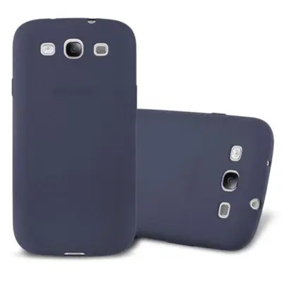 Cadorabo Case, združljiv s Samsungom v Frost Tarmno Blue - zaščitni pokrov iz fleksibilnega silikona TPU