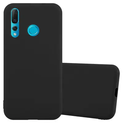 CADORABO Ohišje, združljiv s Huawei v Candy Black - Zaščitni pokrov, narejen iz fleksibilnega silikona TPU