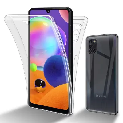CADORABO Samsung v prozorni - 360 -° zaščitni pokrov celotnega telesa - zaščita pred sprednjim in hrbtom, vsestransko zaščito z zaščitnikom zaslona