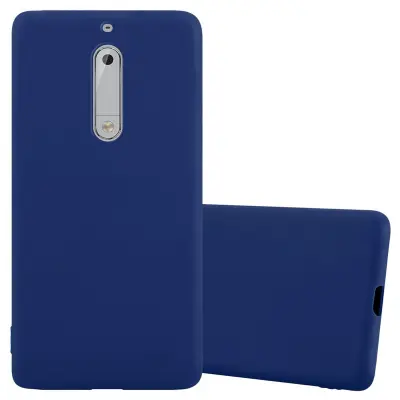 Cadorabo Case, združljiv z Nokia v Candy Tarmno Blue - zaščitna prevleka iz fleksibilnega silikona TPU