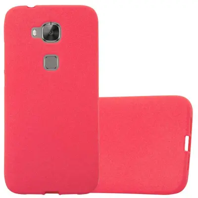 Cadorabo Case, združljiv s Huawei v Frost Red - Zaščitni pokrov iz fleksibilnega silikona TPU