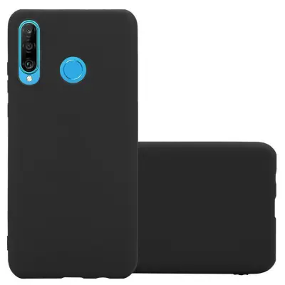 CADORABO Ohišje, združljiv s Huawei v Candy Black - Zaščitni pokrov, narejen iz fleksibilnega silikona TPU