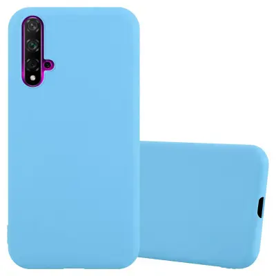 Cadorabo Case, združljiv s Huawei v Candy Blue - Zaščitni pokrov, narejen iz fleksibilnega silikona TPU