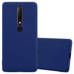 Cadorabo Case, združljiv z Nokia v Candy Tarmno Blue - zaščitna prevleka iz fleksibilnega silikona TPU