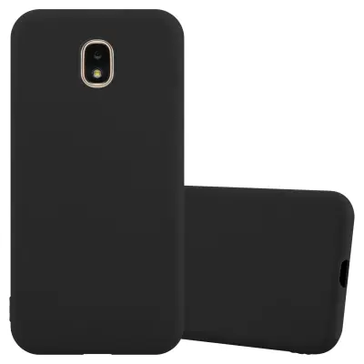 CADORABO Ohišje, združljiv s Samsungom v Candy Black - Zaščitni pokrov, narejen iz fleksibilnega silikona TPU