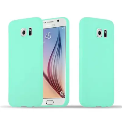 CADORABO Ohišje, združljiv s Samsungom v Candy Blue - Zaščitni pokrov iz fleksibilnega silikona TPU