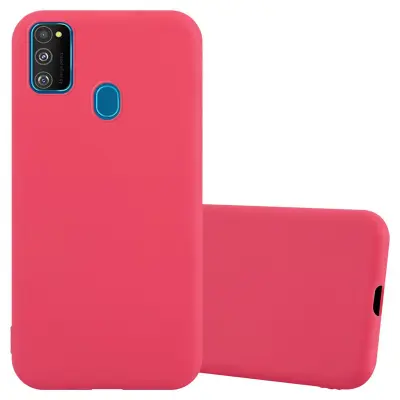 Cadorabo Case, združljiv s Samsungom v Candy Red - Zaščitni pokrov iz fleksibilnega silikona TPU
