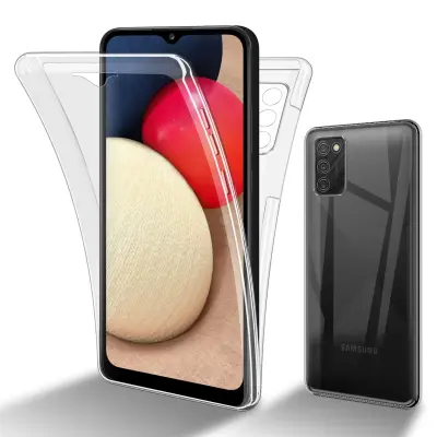 CADORABO Samsung v prozorni - 360 -° zaščitni pokrov celotnega telesa - zaščita pred sprednjim in hrbtom, vsestransko zaščito z zaščitnikom zaslona