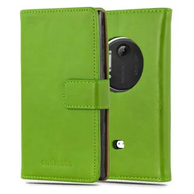 Cadorabo Case, združljiv z Nokia v travniku Green - zaščitni pokrov z magnetnim zapiranjem, stoječo funkcijo in režo za kartico