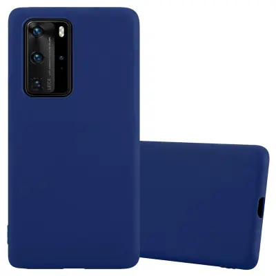 Cadorabo Case, združljiv s Huawei v Candy Tarmno Blue - zaščitna prevleka iz fleksibilnega silikona TPU