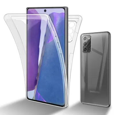 CADORABO Samsung v prozorni - 360 -° zaščitni pokrov celotnega telesa - zaščita pred sprednjim in hrbtom, vsestransko zaščito z zaščitnikom zaslona