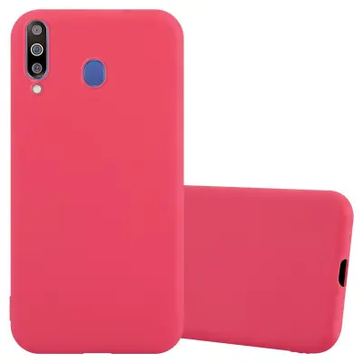 Cadorabo Case, združljiv s Samsungom v Candy Red - Zaščitni pokrov iz fleksibilnega silikona TPU