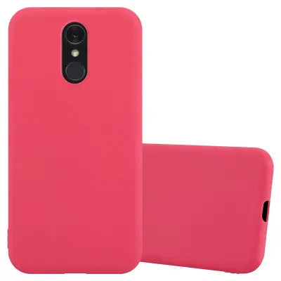 CADORABO Ohišje, združljiv z LG v Candy Red - Zaščitni pokrov iz fleksibilnega silikona TPU