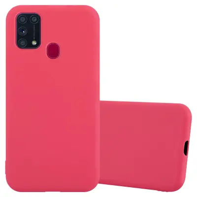Cadorabo Case, združljiv s Samsungom v Candy Red - Zaščitni pokrov iz fleksibilnega silikona TPU